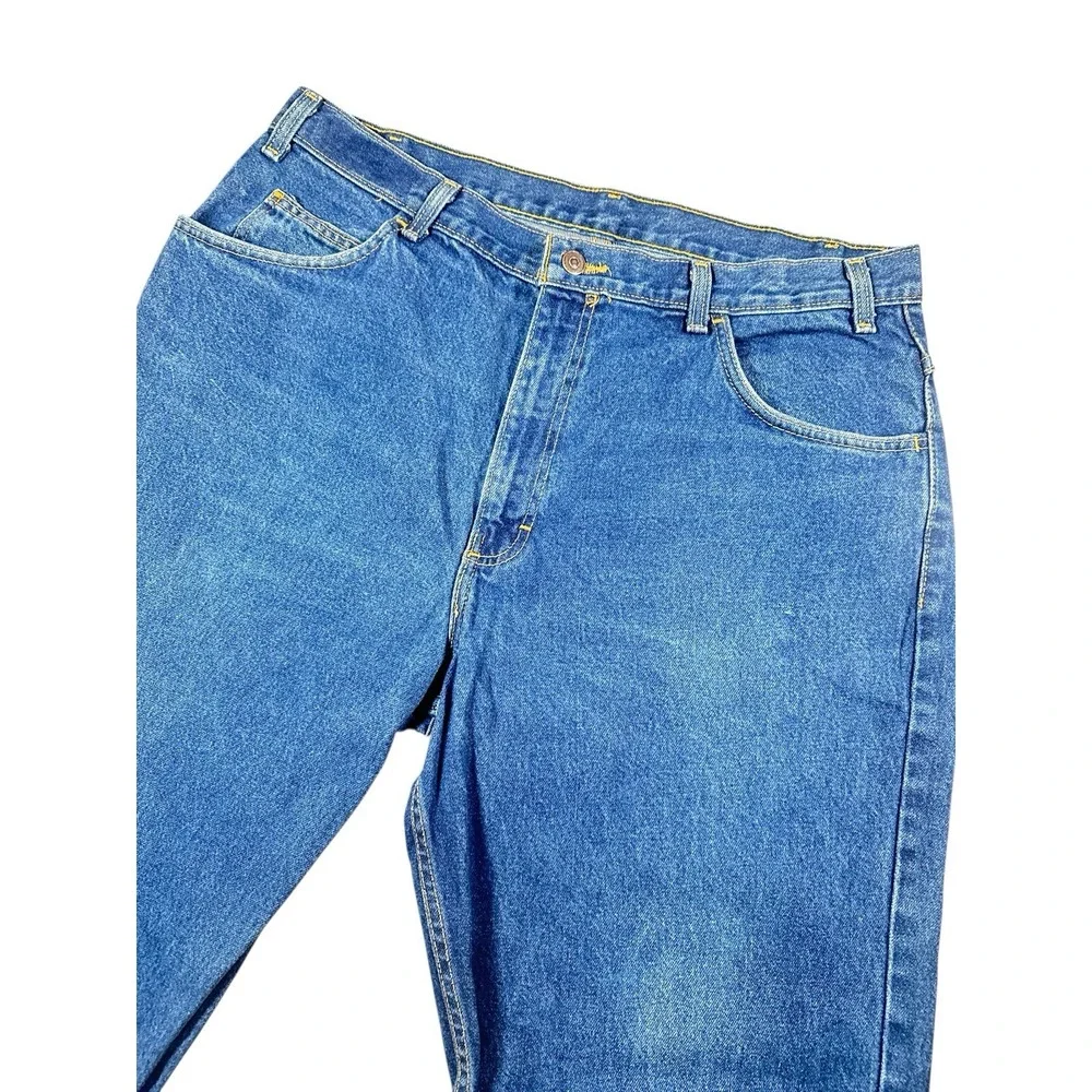 WearGuard Denim Work Jeans Men‎ Sz 36x31 Heavyduty Tag Sz 38x32 Straight Leg